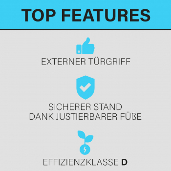 Bomann VS 2195.1 Tisch-Kühlschrank Edelstahl-Optik